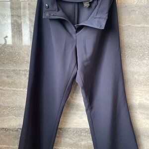 Gianni Bini Women’s Deep Blue Flare Cropped Dress Pants